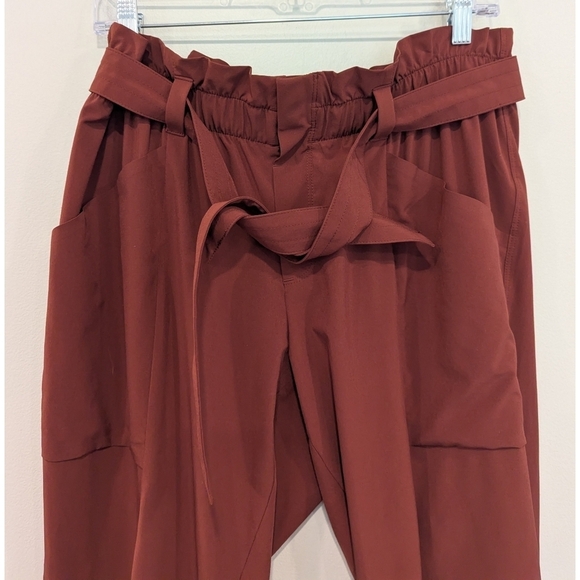 Athleta Skyline Pants In Dark Red Size 10 - Picture 2 of 8